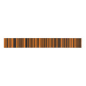 Orange Brown Black Stripes Ripsband (Vorderseite)