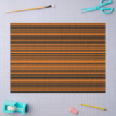 Orange Brown Black Stripes Seidenpapier (Basteln)