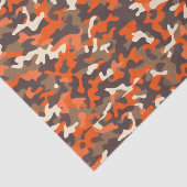 Orange & Brown Camouflage Seidenpapier (Ausschnitt)