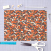 Orange & Brown Camouflage Seidenpapier (Handwerk)