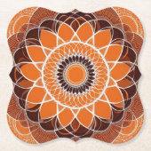 Orange Brown Cream Untersetzer (Vorderseite)