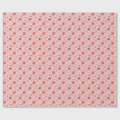 Orange Brown floral Botanical Modern Christmas Geschenkpapier (Flach)