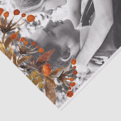 Orange Brown Foliage Overlay Fügen Sie Ihr eigenes Seidenpapier (Ausschnitt)