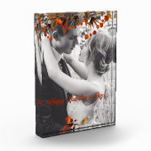 Orange Brown Foliage Valentine Fotoblock (Links)