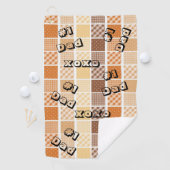 Orange Brown Golf Towel #1 Vater Golfhandtuch (Insitu)