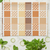 Orange Brown Kitchen Handtuch (Gefaltet)