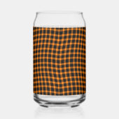 Orange Brown Plaid Checker Seamless Pattern Dosenglas (Rechts)
