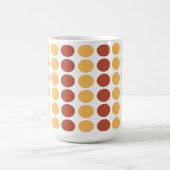 Orange Brown Polka Dot Kaffeetasse (Mittel)