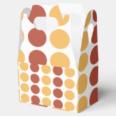 Orange Brown Polka Dot Pattern Geschenkschachtel (Geöffnet)