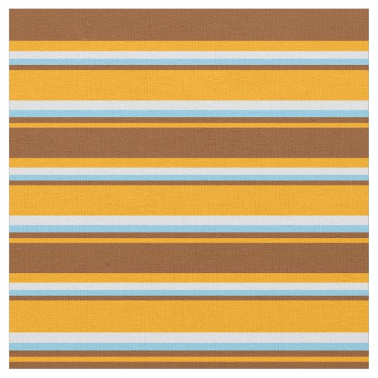 Orange, Brown, Sky Blue und Lavender Lines Stoff (Nahaufnahme)