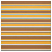 Orange, Brown, Sky Blue und Lavender Lines Stoff (Muster)