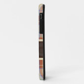 Orange Brown Tartan mit Ribbon Case-Mate iPhone Hülle (Hinten/Links)