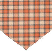 Orange Brown Tartan Pattern Tischdecke (Schrägansicht)