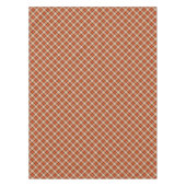 Orange Brown Tartan Pattern Tischdecke (Vorderseite)