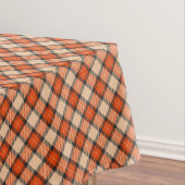 Orange Brown Tartan Pattern Tischdecke (Beispiel)