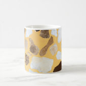 Orange Brown Terrazzo Muster Kaffeetasse (Mittel)