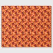 Orange & Brown Wasserfarbe Abstrakt Geschenkpapier (Flach)