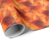 Orange & Brown Wasserfarbe Abstrakt Geschenkpapier (Rolleneckpunkt)