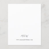 Orange Budget Rustikale Hochzeit (Rückseite)