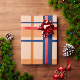 Orange Buffalo Kariert Wrapping Paper Geschenkpapier