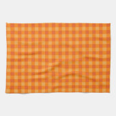 Orange Buffalo Karierte Küche Handtuch für Wohnges (Horizontal)