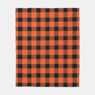 Orange Buffalo Lumberjack Kariert Fleecedecke
