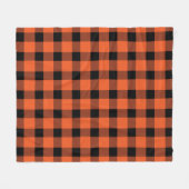 Orange Buffalo Lumberjack Kariert Fleecedecke (Vorderseite (Horizontal))