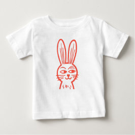 Orange Bunny Baby T-shirt