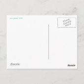 Orange Bunny Postkarte (Rückseite)