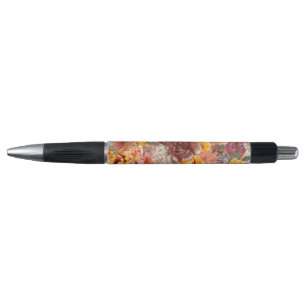 Orange Burgund Herbst Herbst Farbe Blumen Kugelschreiber