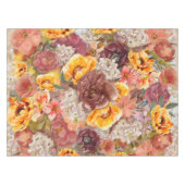 Orange Burgund Herbst Herbst Farbe Blumen Tischdecke (Vorderseite (Horizontal))