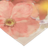 Orange Burgund Herbst Herbst Farbe Blumen Tischdecke (Schrägansicht)