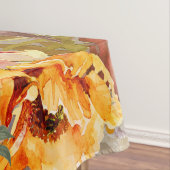 Orange Burgund Herbst Herbst Farbe Blumen Tischdecke (Beispiel)