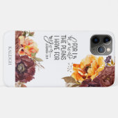 Orange Burgundy Christlich Bibelverse Case-Mate iPhone Hülle (Rückseite (Horizontal))