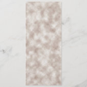 Orange Burgundy Herbsthochzeit Menükarte (Rückseite)