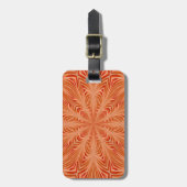 Orange Burst Gepäckanhänger (Vorderseite vertikal)