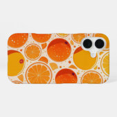 Orange Burst iPhone 16 Hülle (Rückseite (Horizontal))