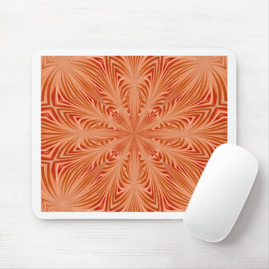 Orange Burst Mousepad (Mit Mouse)