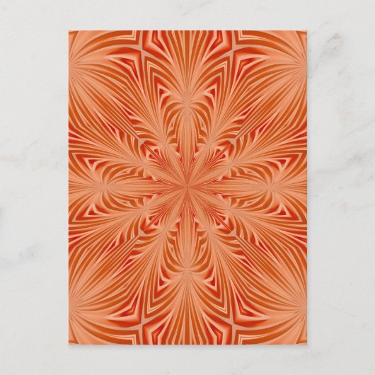 Orange Burst Postkarte (Vorderseite)