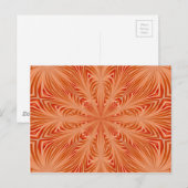 Orange Burst Postkarte (Vorne/Hinten)