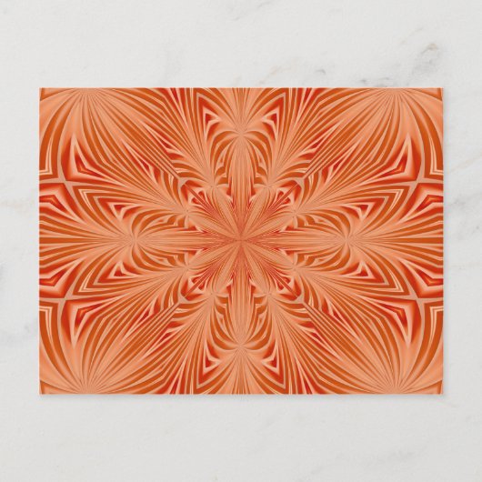 Orange Burst Postkarte (Vorderseite)