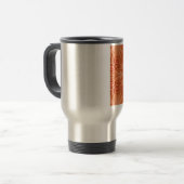 Orange Burst Reisebecher (Vorderseite Links)
