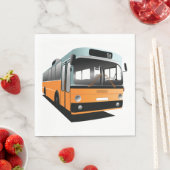 Orange Bus Serviette (Beispiel)