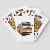 Orange Bus Spielkarten (Rückseite)