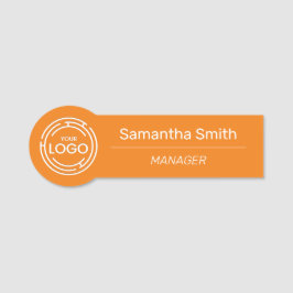 Orange Business Logo Mitarbeiter Namensschild