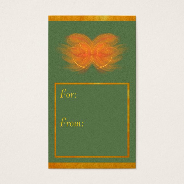 Orange Butterfly Abstrakt Art (Vorderseite)