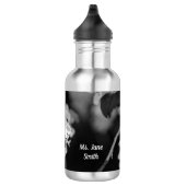 Orange Butterfly auf Apple Blossom Wasserflasche (Rechts)