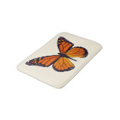 Orange Butterfly Bath Mat Badematte (Schrägansicht)
