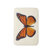 Orange Butterfly Bath Mat Badematte (Vorderseite Vertikal)