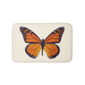 Orange Butterfly Bath Mat Badematte (Vorderseite)